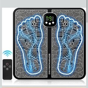Wireless Foot Massager with Remote - Black and Blue